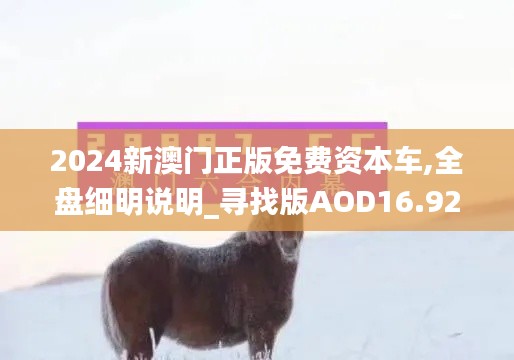 2024新澳門正版免費(fèi)資本車,全盤細(xì)明說(shuō)明_尋找版AOD16.923
