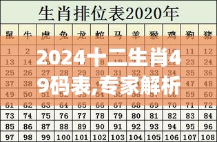 2024十二生肖49碼表,專(zhuān)家解析說(shuō)明_watchOS74.105-5