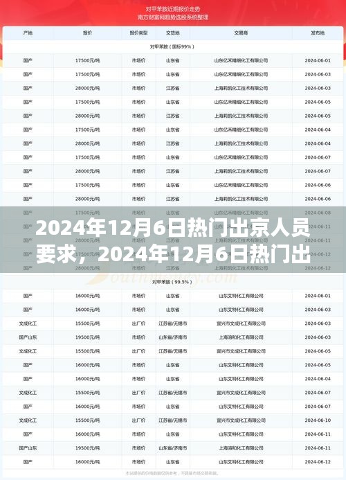 2024年12月6日熱門出京人員要求，限制與自由的權(quán)衡