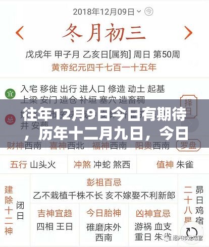 歷年十二月九日，探尋時間深度與未來期待的交織