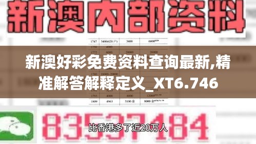 新澳好彩免費資料查詢最新,精準(zhǔn)解答解釋定義_XT6.746