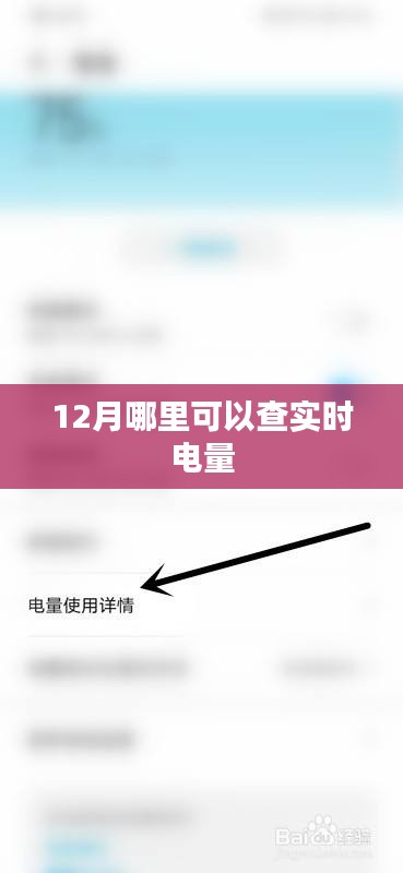 12月實(shí)時(shí)電量查詢攻略
