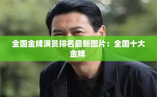 全國(guó)金牌演員排名最新圖片：全國(guó)十大金牌 