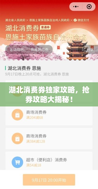 湖北消費券獨家攻略，搶券攻略大揭秘！