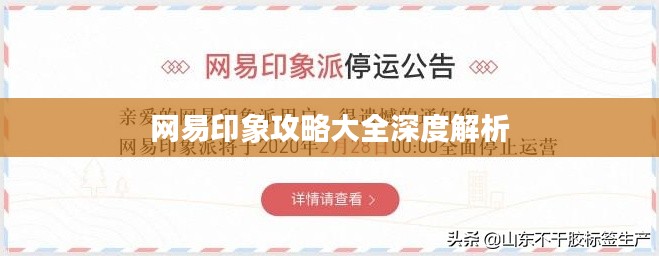 網(wǎng)易印象攻略大全深度解析