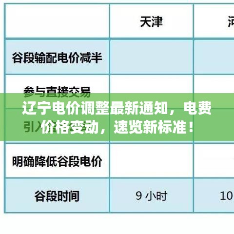 遼寧電價(jià)調(diào)整最新通知，電費(fèi)價(jià)格變動(dòng)，速覽新標(biāo)準(zhǔn)！