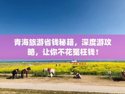 青海旅游省錢秘籍，深度游攻略，讓你不花冤枉錢！