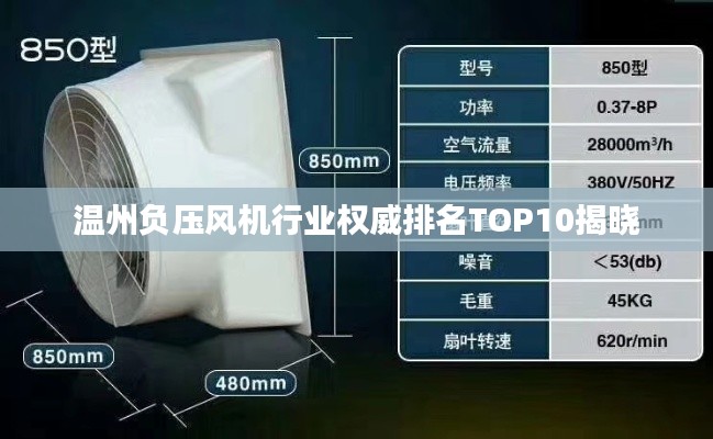 溫州負(fù)壓風(fēng)機(jī)行業(yè)權(quán)威排名TOP10揭曉