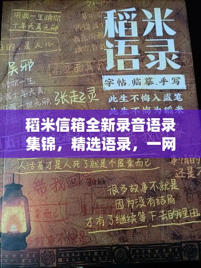 稻米信箱全新錄音語錄集錦，精選語錄，一網(wǎng)打盡！