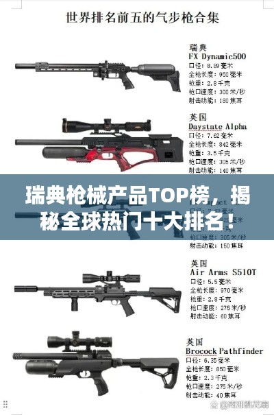瑞典槍械產(chǎn)品TOP榜，揭秘全球熱門十大排名！