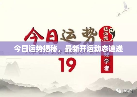 今日運(yùn)勢揭秘，最新開運(yùn)動(dòng)態(tài)速遞