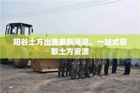 陽谷土方出售最新消息，一站式獲取土方資源