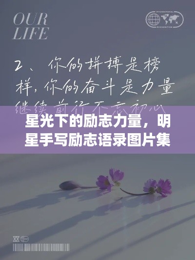 星光下的勵(lì)志力量，明星手寫(xiě)勵(lì)志語(yǔ)錄圖片集