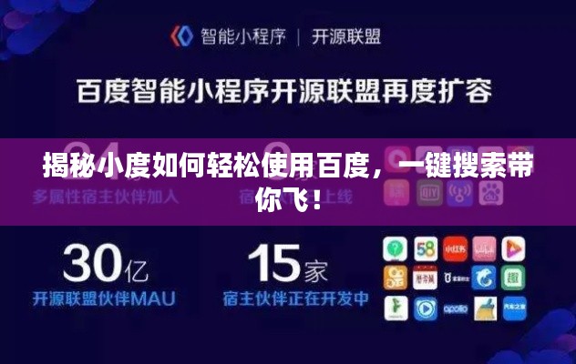 揭秘小度如何輕松使用百度，一鍵搜索帶你飛！