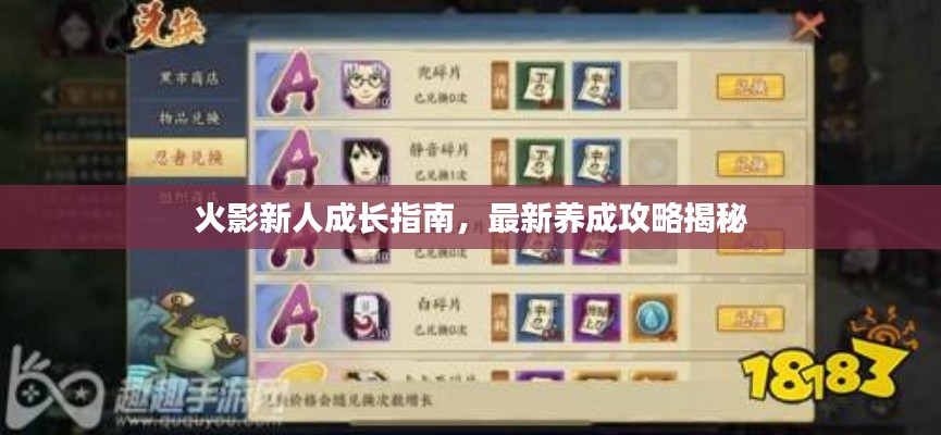火影新人成長指南，最新養(yǎng)成攻略揭秘