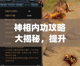 神相內(nèi)功攻略大揭秘，提升內(nèi)功修為，輕松進(jìn)階！