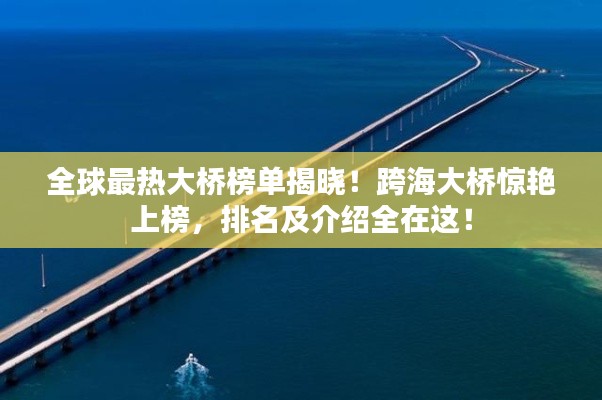 全球最熱大橋榜單揭曉！跨海大橋驚艷上榜，排名及介紹全在這！