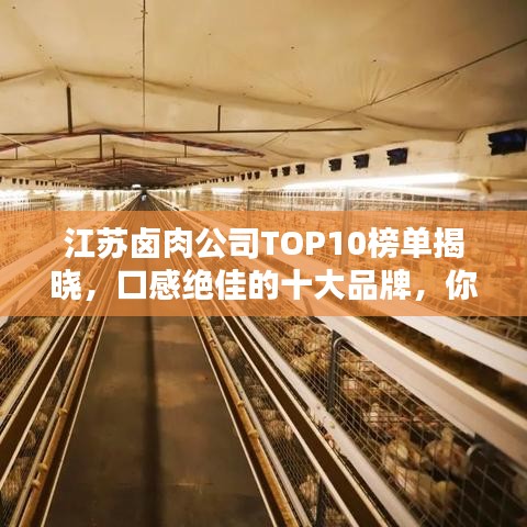 江蘇鹵肉公司TOP10榜單揭曉，口感絕佳的十大品牌，你吃過幾家？