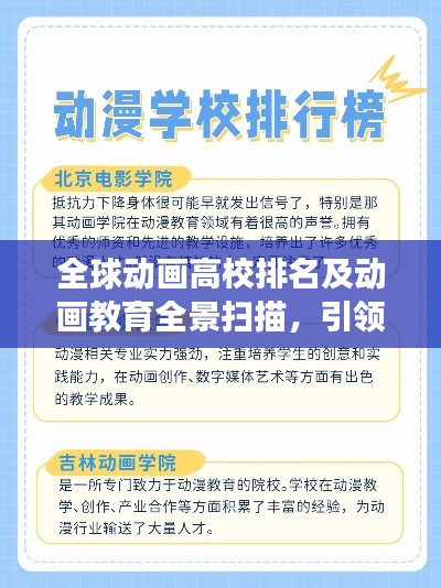 全球動(dòng)畫高校排名及動(dòng)畫教育全景掃描，引領(lǐng)行業(yè)發(fā)展的學(xué)府揭秘