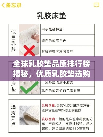 全球乳膠墊品質(zhì)排行榜揭秘，優(yōu)質(zhì)乳膠墊選購(gòu)攻略