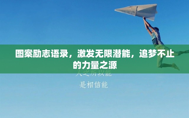 圖案勵志語錄，激發(fā)無限潛能，追夢不止的力量之源
