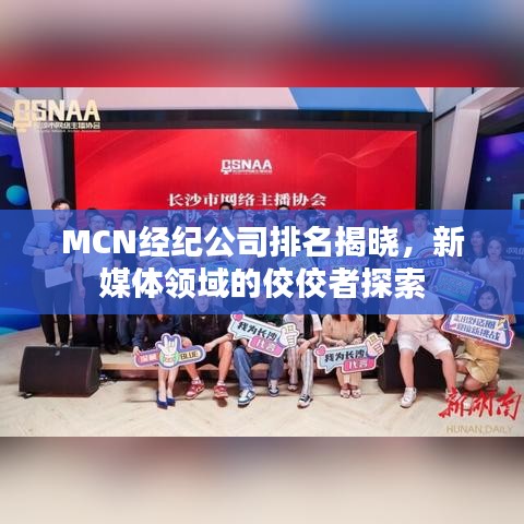 MCN經(jīng)紀公司排名揭曉，新媒體領域的佼佼者探索