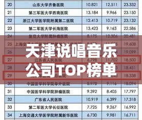 天津說唱音樂公司TOP榜單，熱門公司與排名一網(wǎng)打盡！