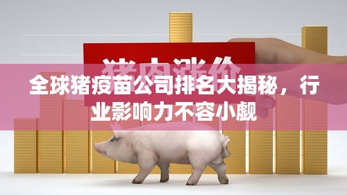 全球豬疫苗公司排名大揭秘，行業(yè)影響力不容小覷