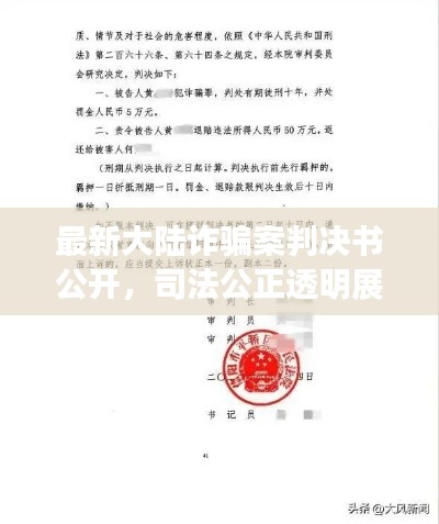 最新大陸詐騙案判決書公開，司法公正透明展現(xiàn)