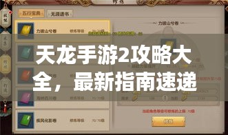 天龍手游2攻略大全，最新指南速遞！