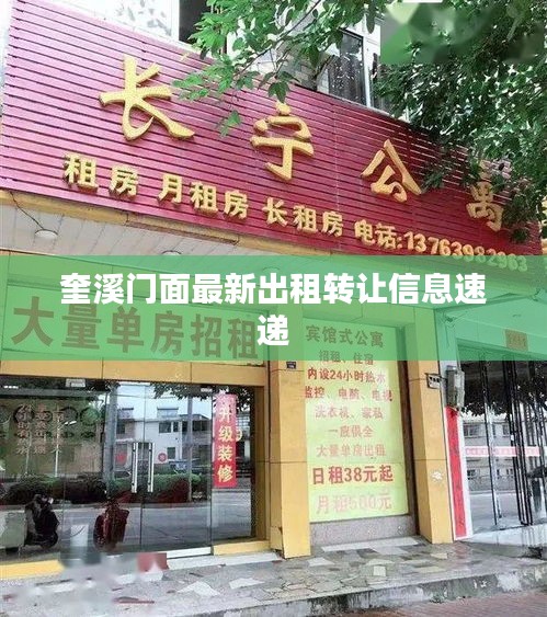奎溪門(mén)面最新出租轉(zhuǎn)讓信息速遞